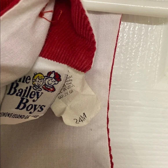 24M Red Gingerbread Overalls - Picture 2 of 6